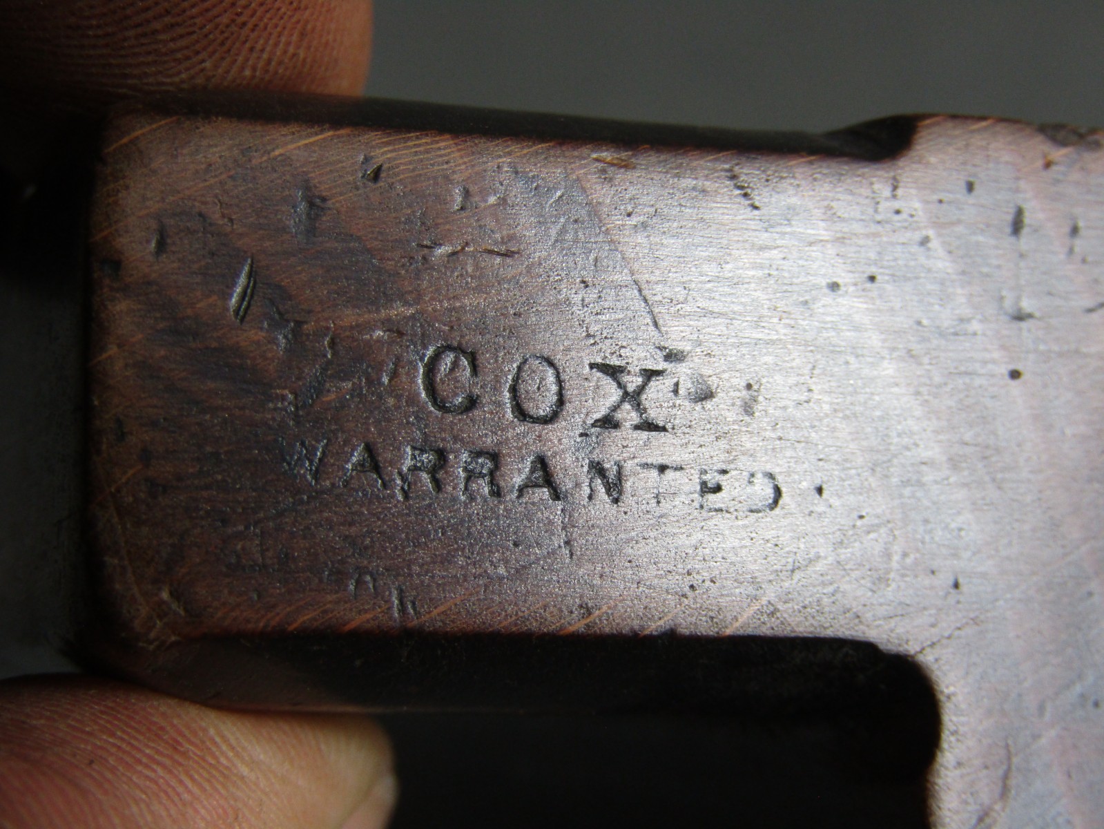 Wooden moulding plane 1/2″ cove or scotia vintage old tool by Cox