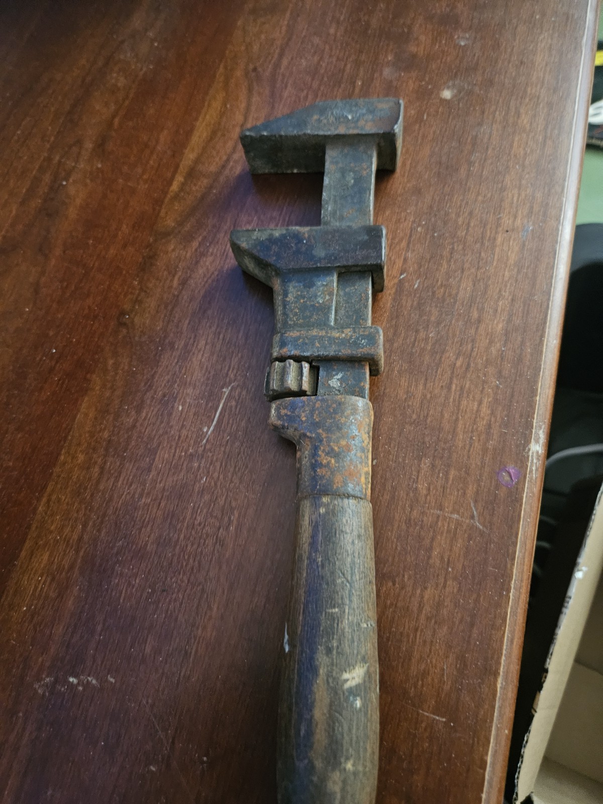 Antique Monkey Wrench. L. Coes Co? Late 1880’s Pipe Wrench Adjustable Wrench