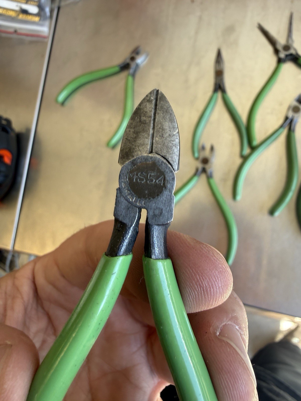 Vintage Lot Of 6 Diamond Pliers Small Few Need Spring Repairs