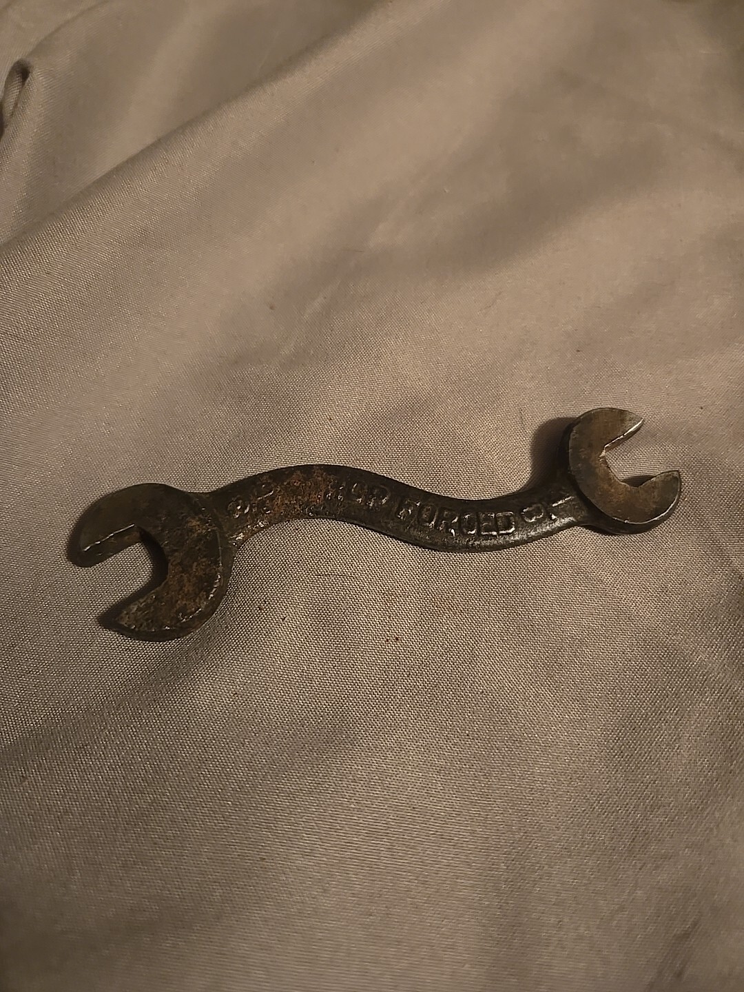 Vintage 4″ S Curved Open End Wrench No. 661C DROPED FORGED … 3/16″ x 1/8″