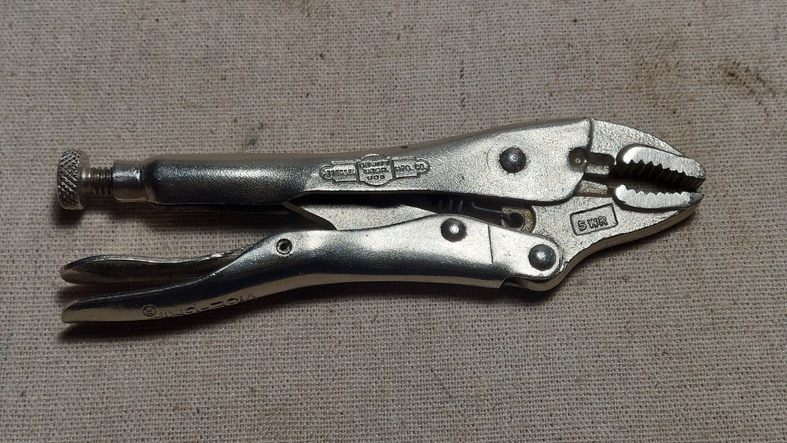 Vtg PETERSEN Mfg Co. No. 5WR – VISE GRIP Pliers – 5 1/2″ Length