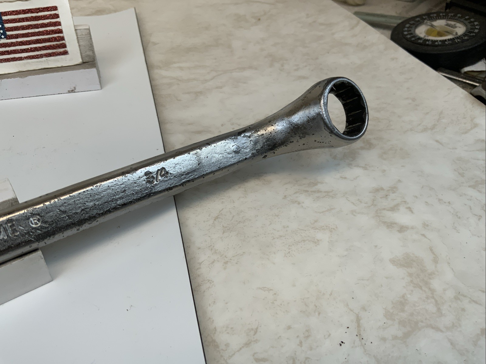 Billings Life-Time L-8731-A, 7/8in. X 3/4in. 12pt Offset Box End Wrench, USA