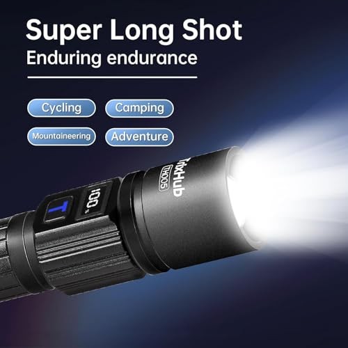 Rechargeable Flashlights 2 Pack, Super Bright High Lumens Flash Light, 5 2Pack