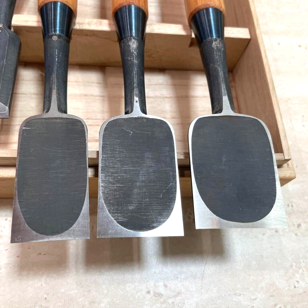 Tsunehiro Oire Nomi Set of 10 Yamada Tsunegoro Japanese Bench Chisels 常弘 追入鑿