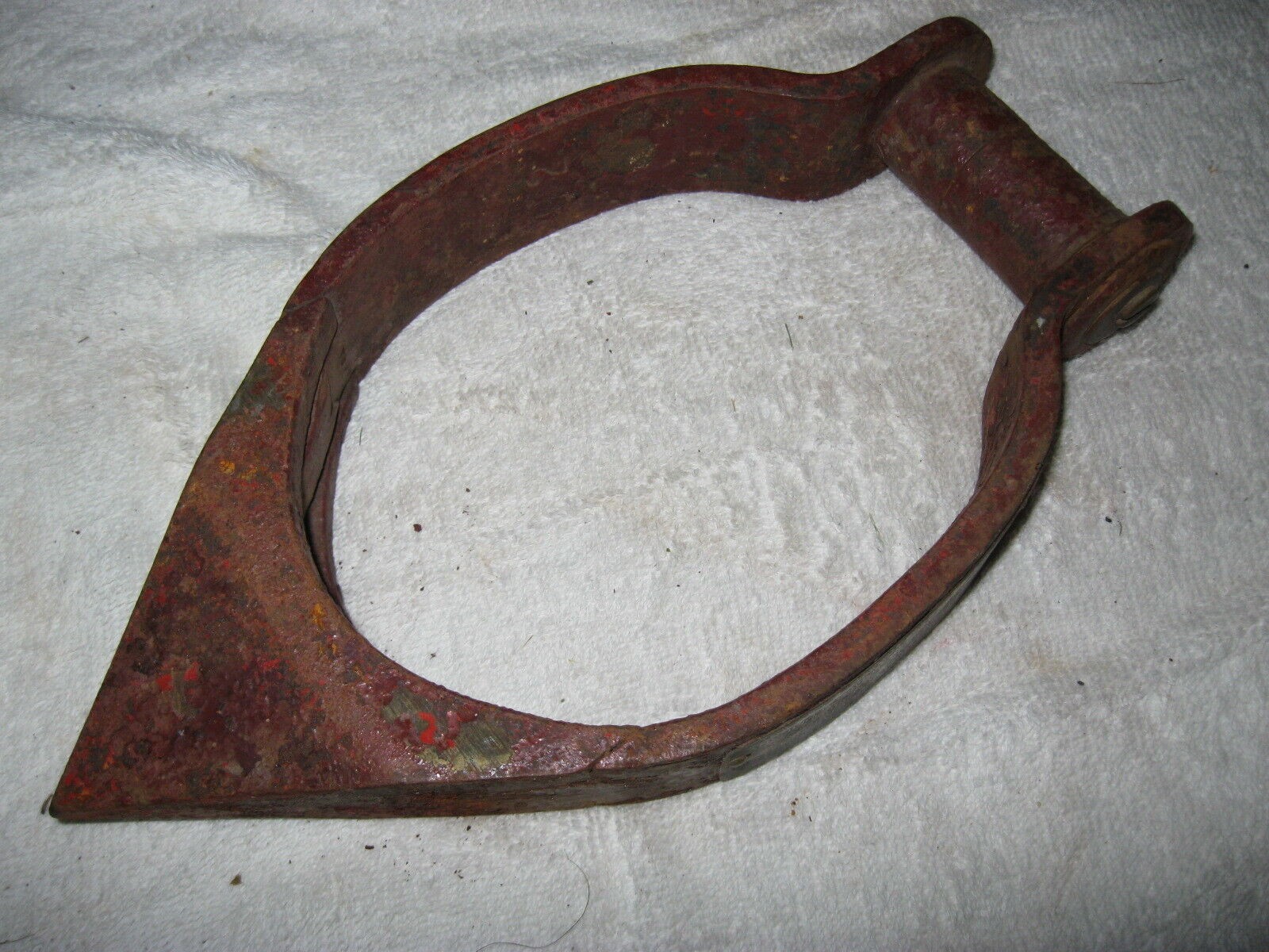 1914 SECURITY AUTO THEFT SIGNAL 10 1/2″ BY 5 1/2″ CAR TIRE LOCK