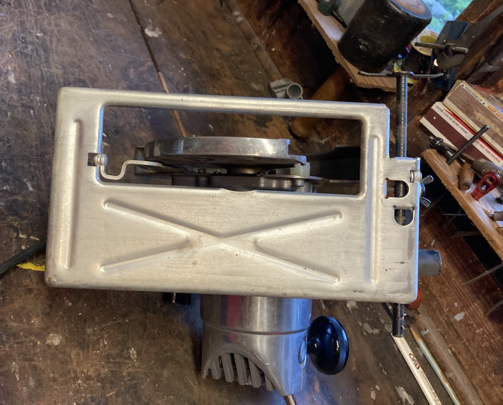 Near Mint Chrome Vintage Sears Craftsman 7″ Circular Saw ,uses 7 1/4″ blade