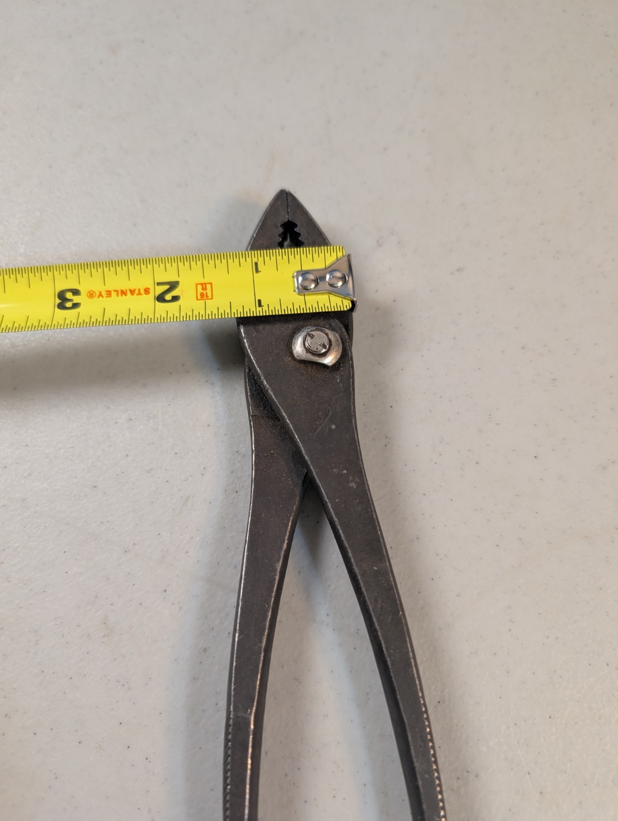 Vintage Proto Slip Joint Pliers 8″ w/ Chevron Pattern Grips, Los Angeles USA