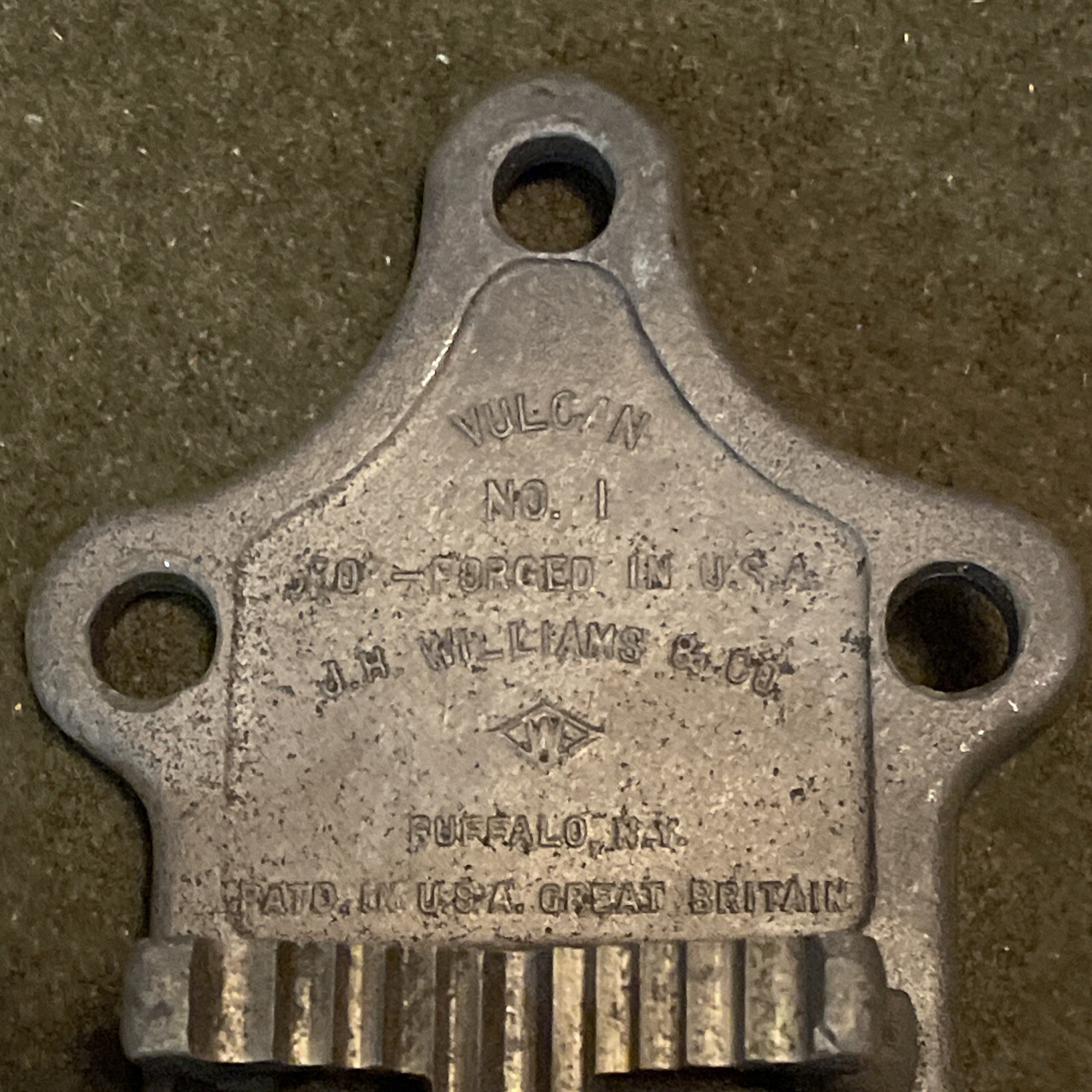 Vintage J. H. Williams Vulcan No. 1 Pipe Clamp Chain Vise USA 🇺🇸 Buffalo Early