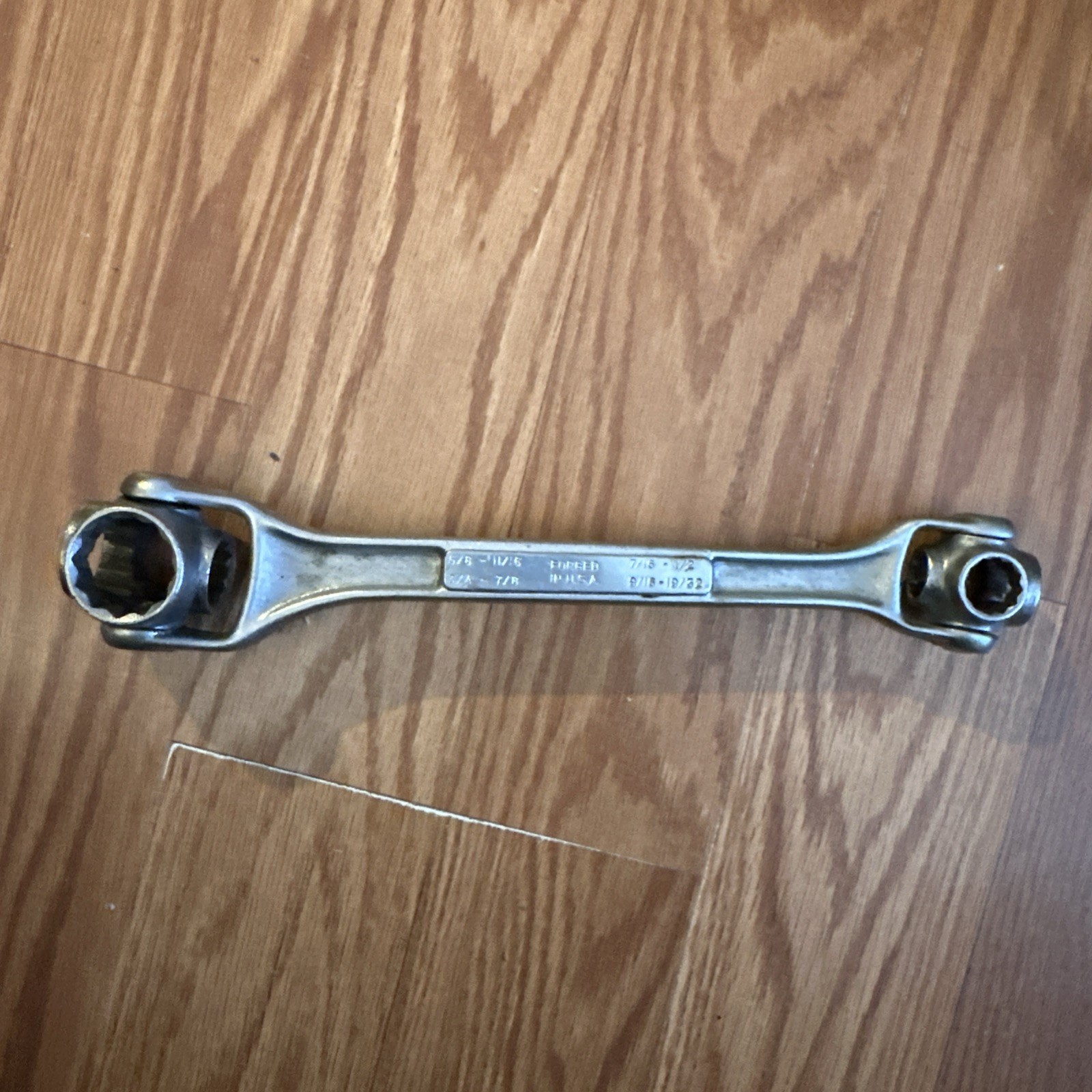 VINTAGE CRAFTSMAN 8 IN 1 SAE DOG BONE 12 Pt SOCKET WRENCH 7/16″ TO 5/8″ USA