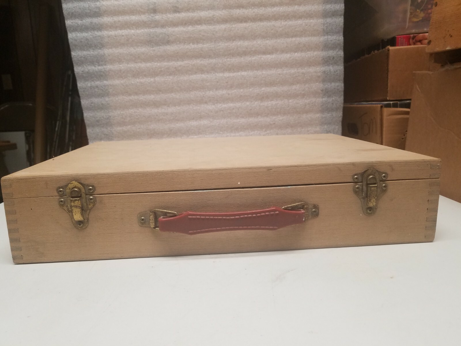 Handmade Wooden Storage Chest 17 1/2″ x 13″ x 3 1/2″