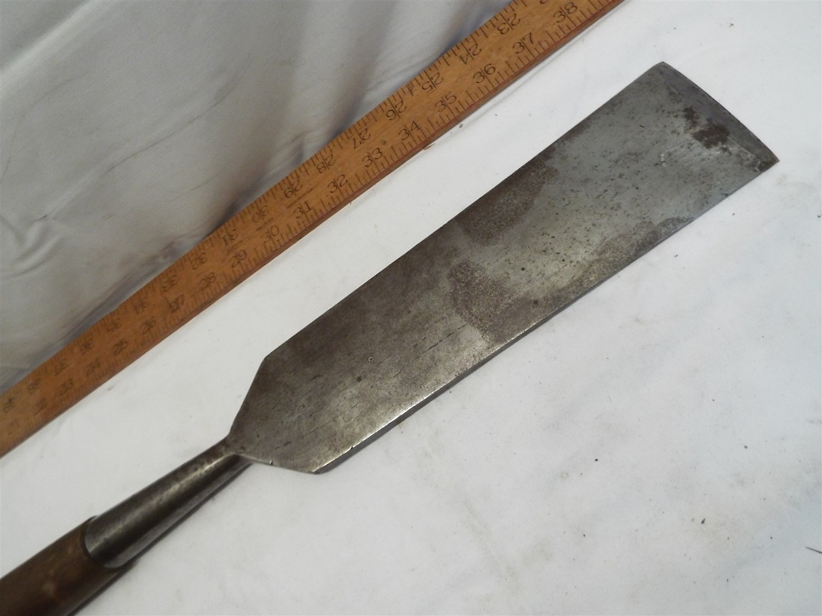 Early Riverside Tool Co Slick Chisel Timber Framing 3″ Boat Makers Nice Handle