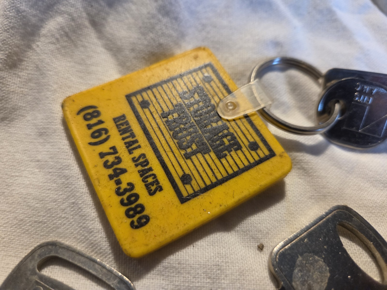Mixed Lot Vintage Keys with Keychains, Tags, Key Rings & Key Fobs