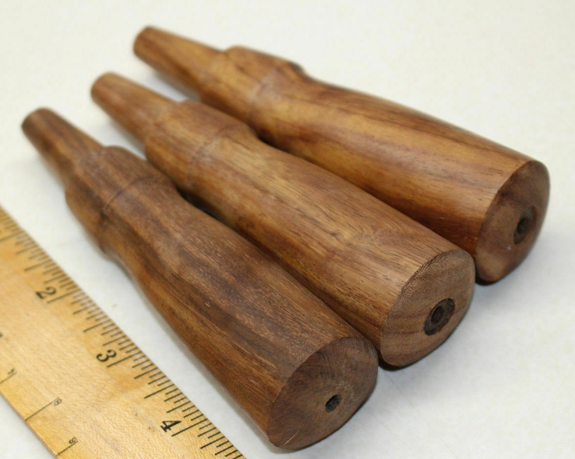 LOT OF 3 NEW ROSEWOOD SOCKET CHISEL HANDLES FOR TOOL RESTORATION