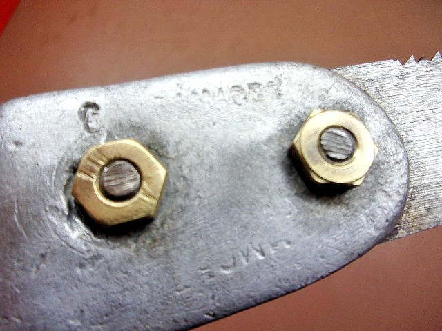 Vintage Cast Aluminum Handle 19″ Key Hole Jab Saw Illegible Brand Good 14″ Blade