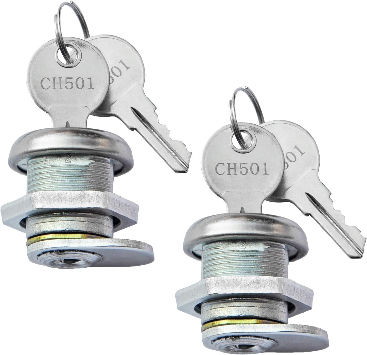 Truck Tool Box Lock Replacement with Keys Pickup Toolbox Latch Cylinder 2 Pack