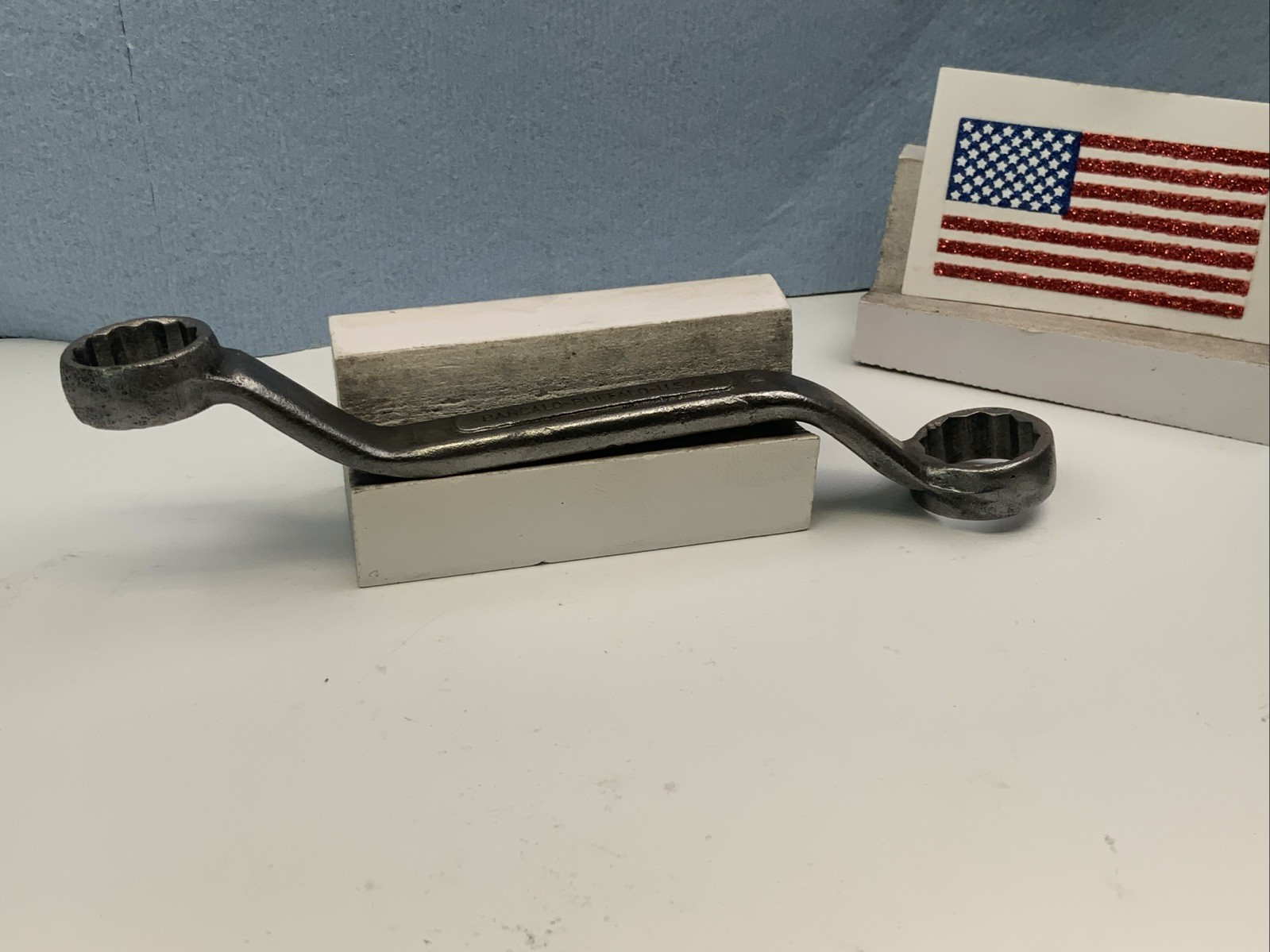BARCALO-BUFFALO 1/2in. X 9/16in. Offset 12pt Box End Wrench, USA