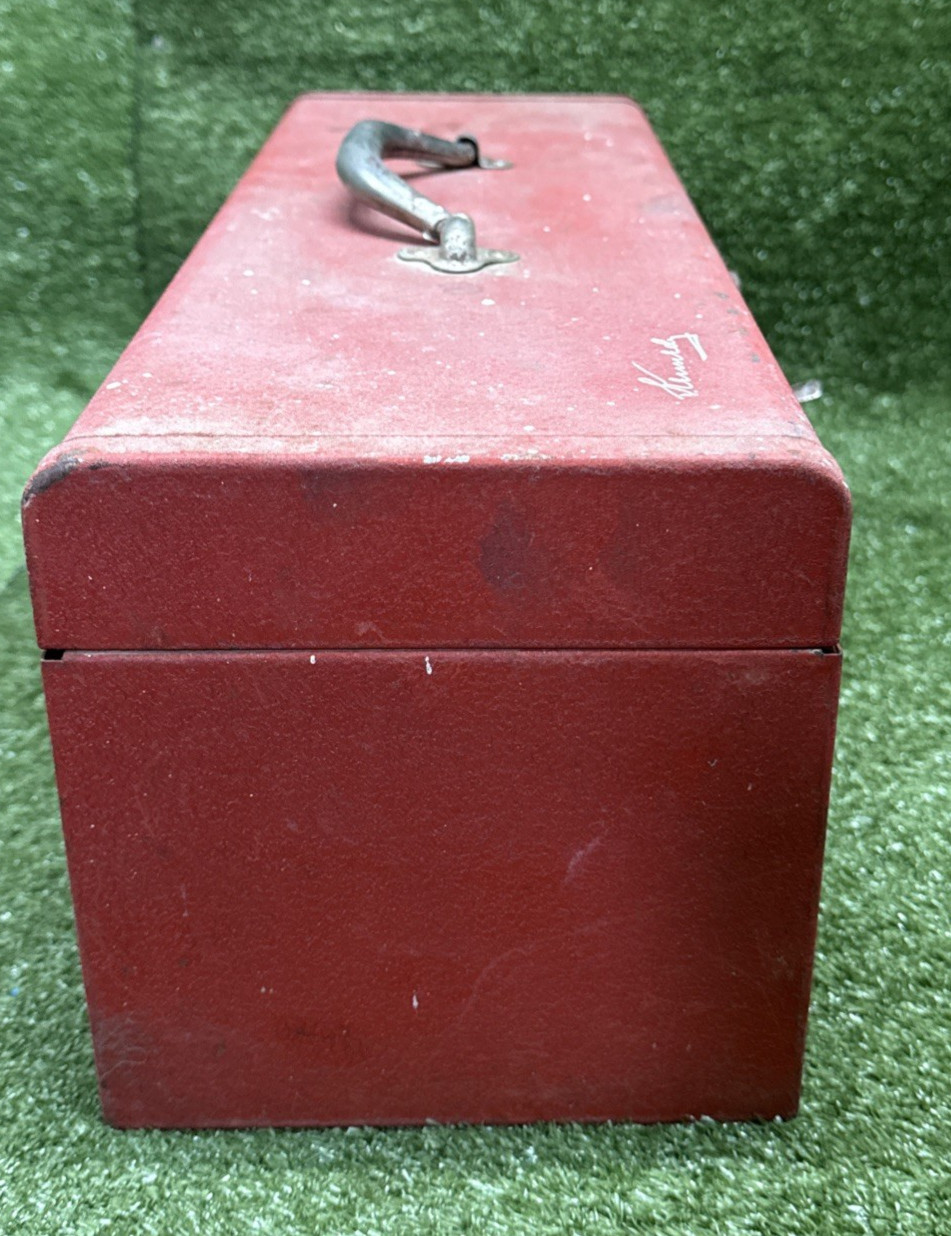 Kennedy Tool Box – Red Used Heavy Duty Tool Box with Tray – Kennedy Toolbox Tool