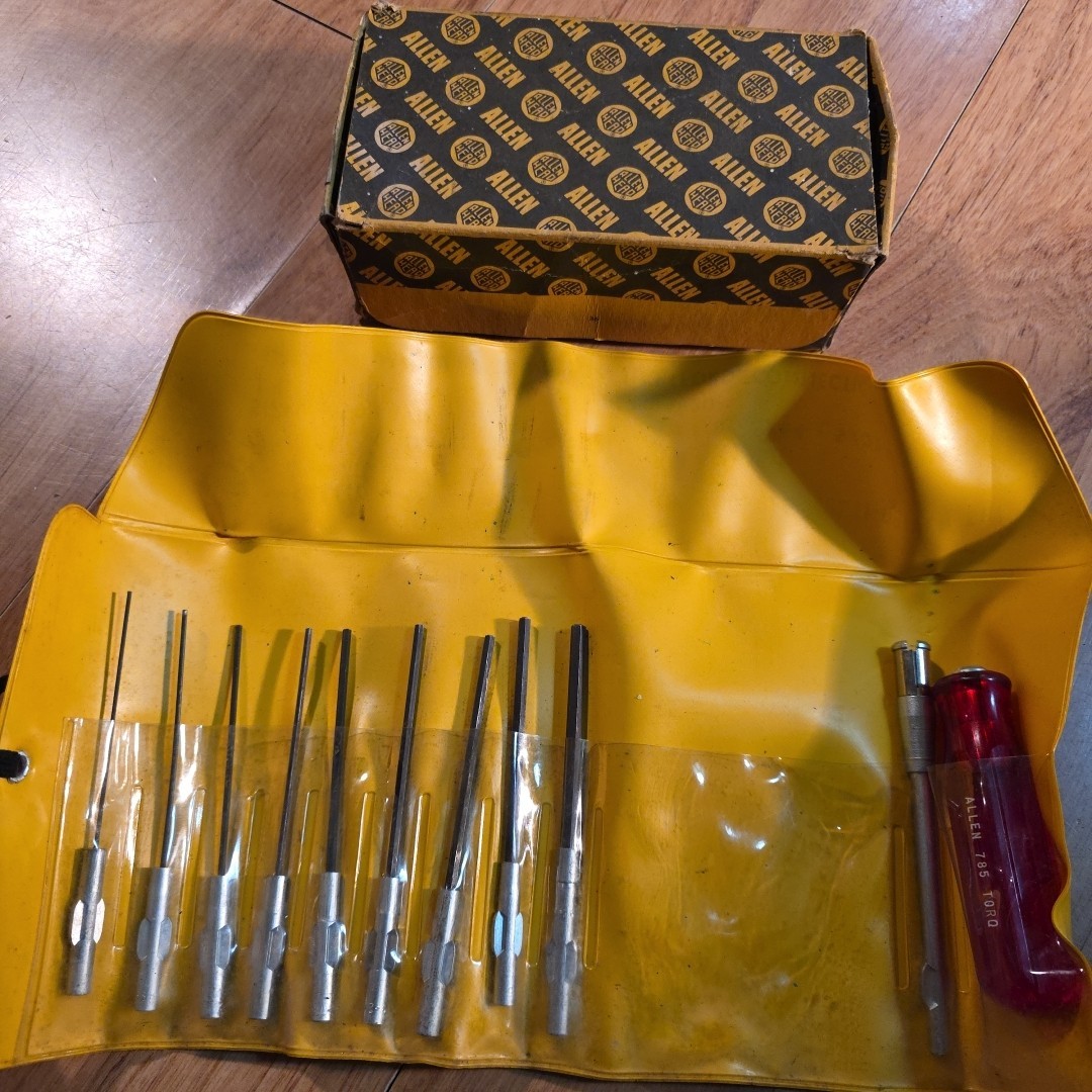 Vintage Allen Head #785 Multi Drive Hex Wrench Tool Set w/Case