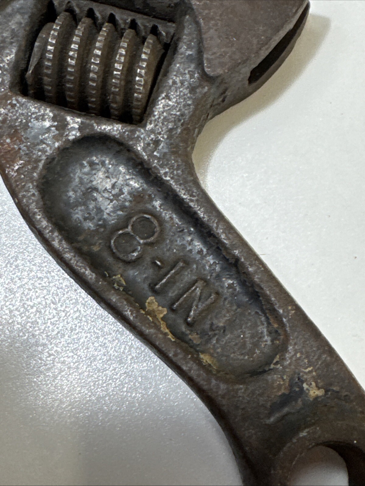 Vintage B & C Bemis Call S Shaped Curved Adjustable Wrench 8 In N.T.Co