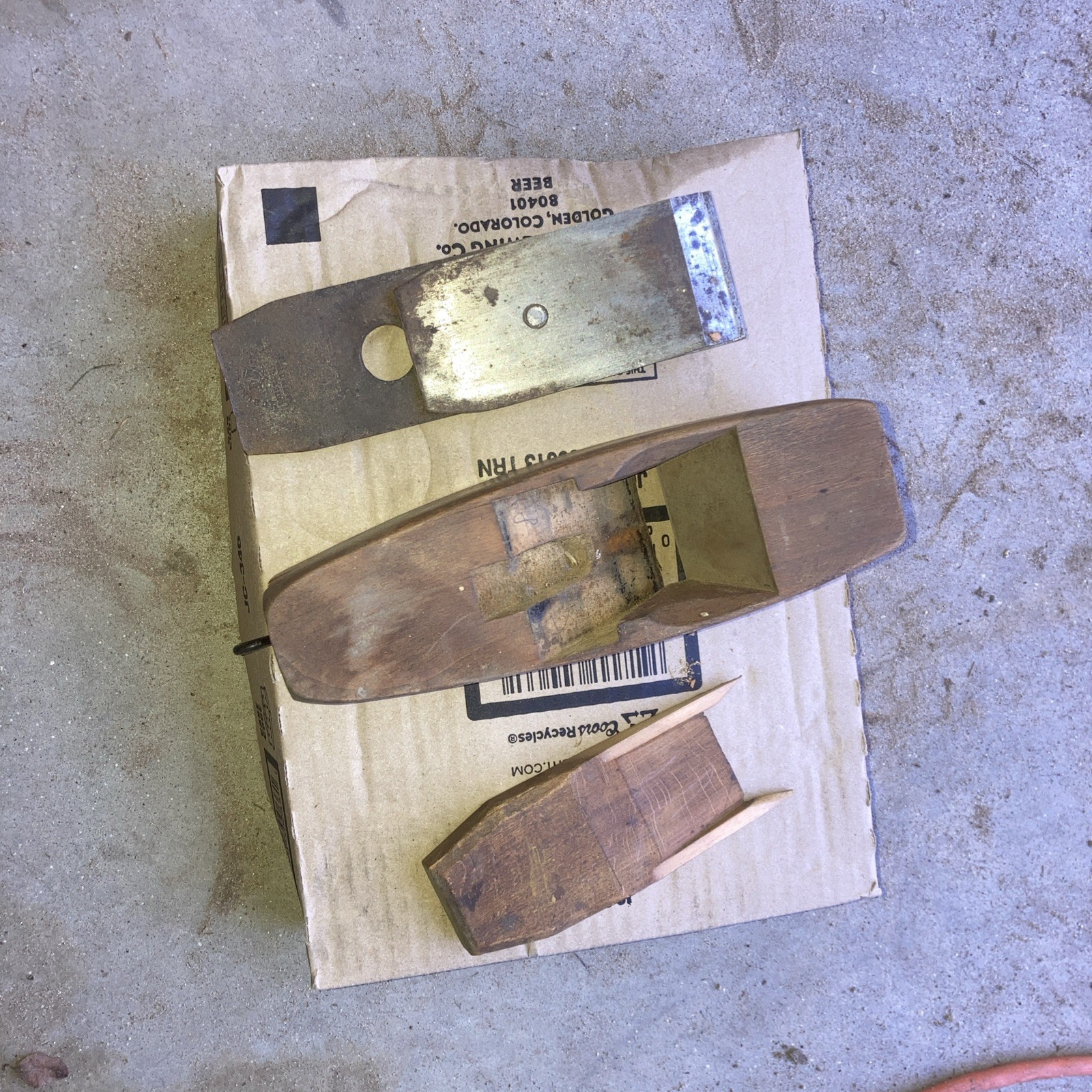 Vintage Auburn Tool Company Wooden coffin plane #3