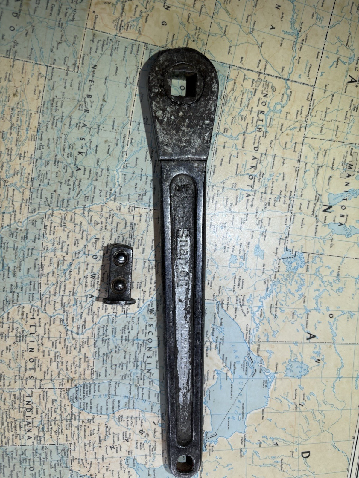 1920’s Snap-On Tools Flip Anvil Ratchet. Still Works. Good Condition