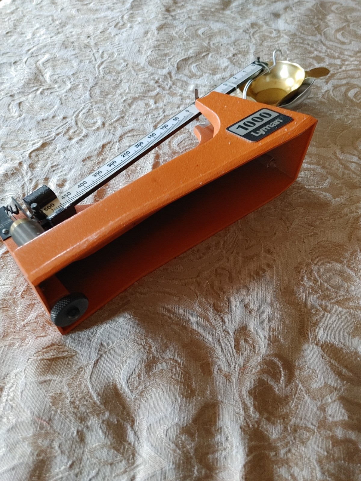 Vintage 1 owner orig Lyman 1000 Precision Reloading Scale Gun Powder with cover