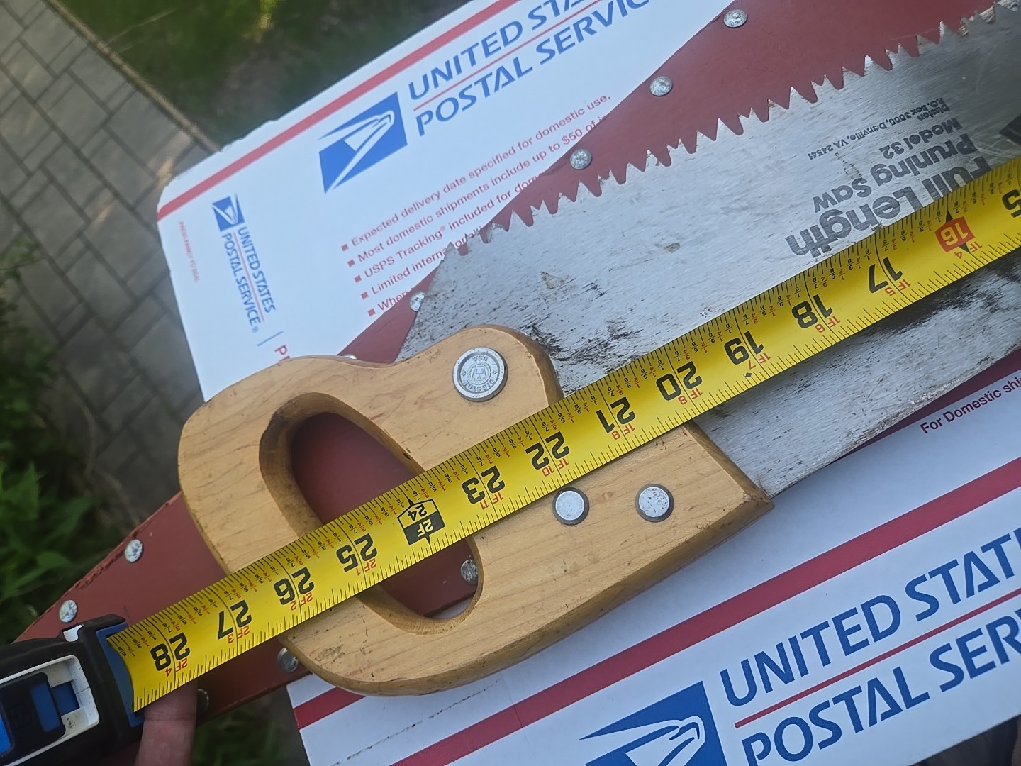 Disston Model 32 Pruning Saw 24” Blade Tree Trimming Saw USA With Sheath