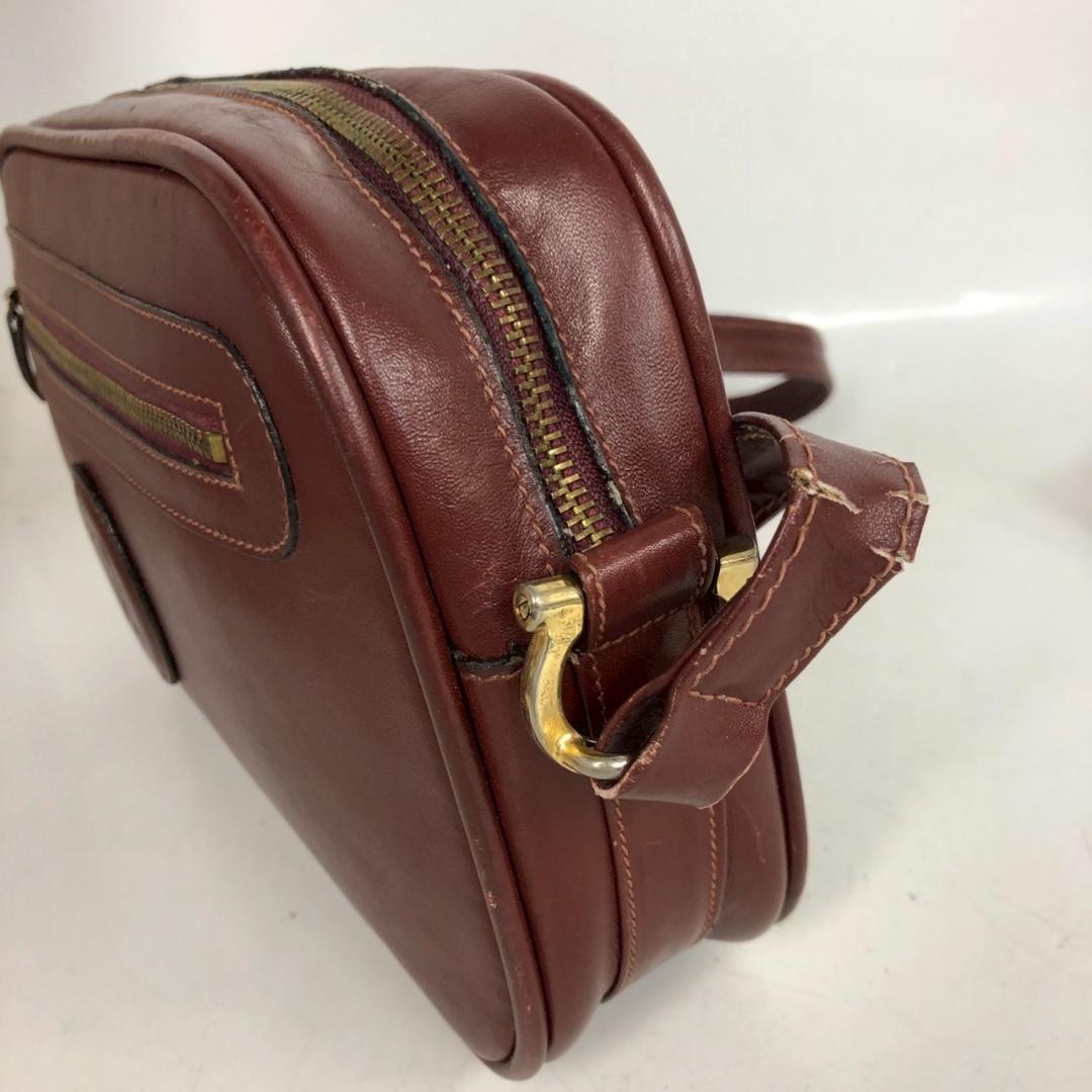 Cartier Shoulder Bag Crossbody Burgundy W27cm D6cm H16.5cm Used Authentic