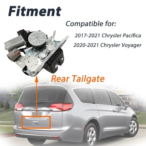 Tailgate Lock Compatible with 2017-2021 Pacifica, 2020-2021 Voyager Rear