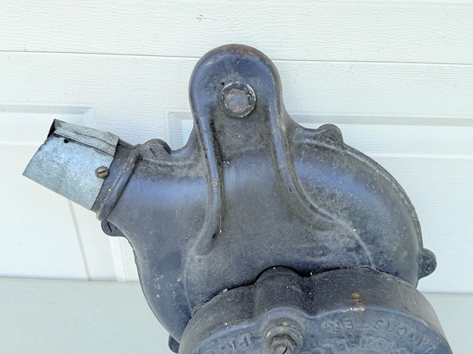 Antique Champion Blower & Forge Co Cast Iron Forge Blower Blacksmith Tool