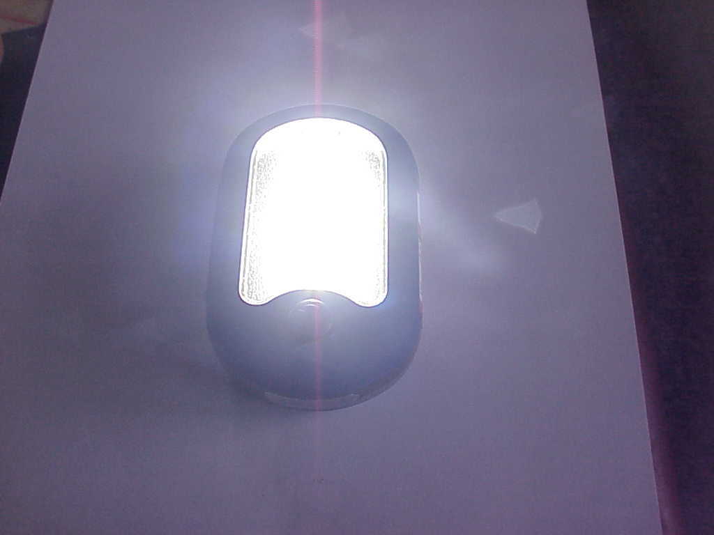 FLASH LIGHT BLUE 2 HEAD MAGNETIC HANGER PUSH BUTTON SWITCH BRIGHT