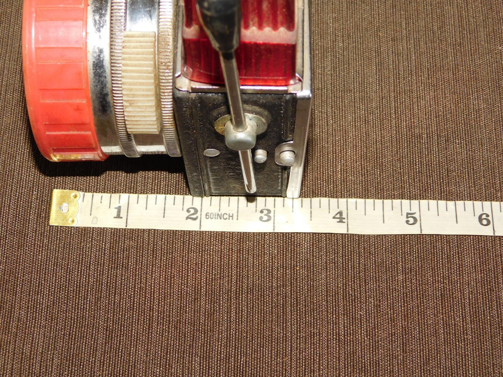 VINTAGE FLASHLIGHT MADE IN HONG KONG 5 1/2″ HIGH LANTERN