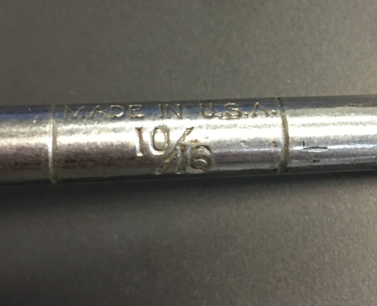 10/16″ The Snell MFG. Co. Auger Bit, Chrome Finish, 8″ Long