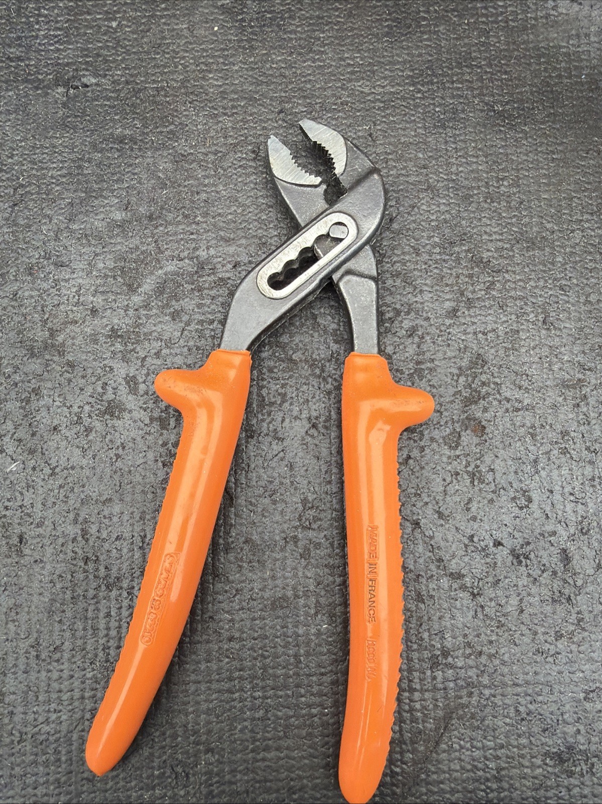 Rare Sears Nos Insulated Arc Joint Plier Neon Orange France 82219 10” Craftsman