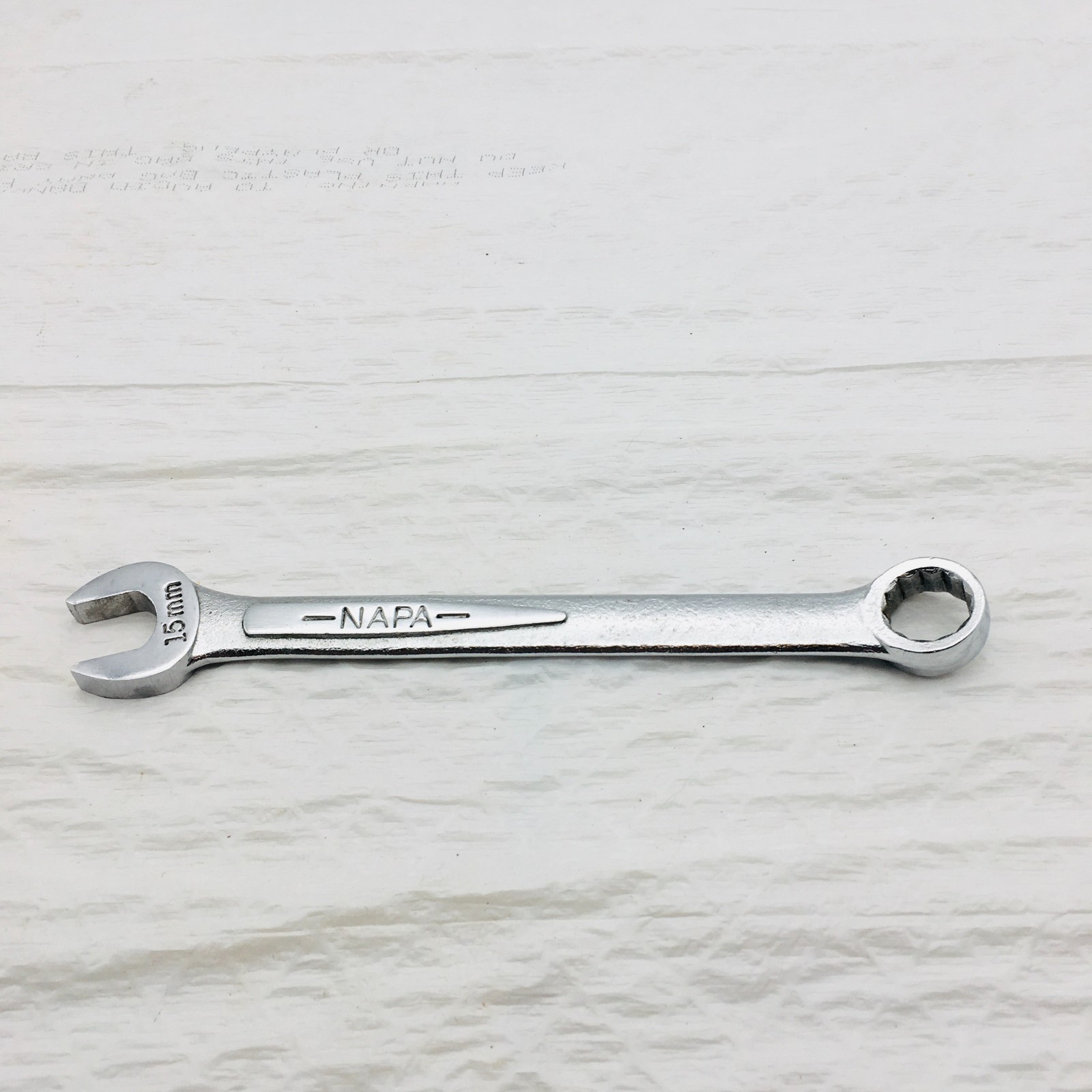 NAPA NDM55 15mm 12-Point Combination Wrench U.S.A.
