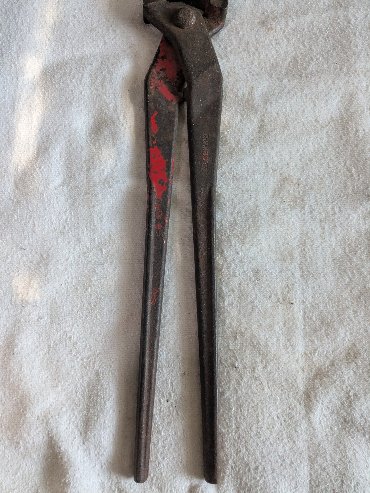 ANTIQUE Vintage CHANNELLOCK 14” NIPPERS Offset End Cutters Ferrier Tool Pliers