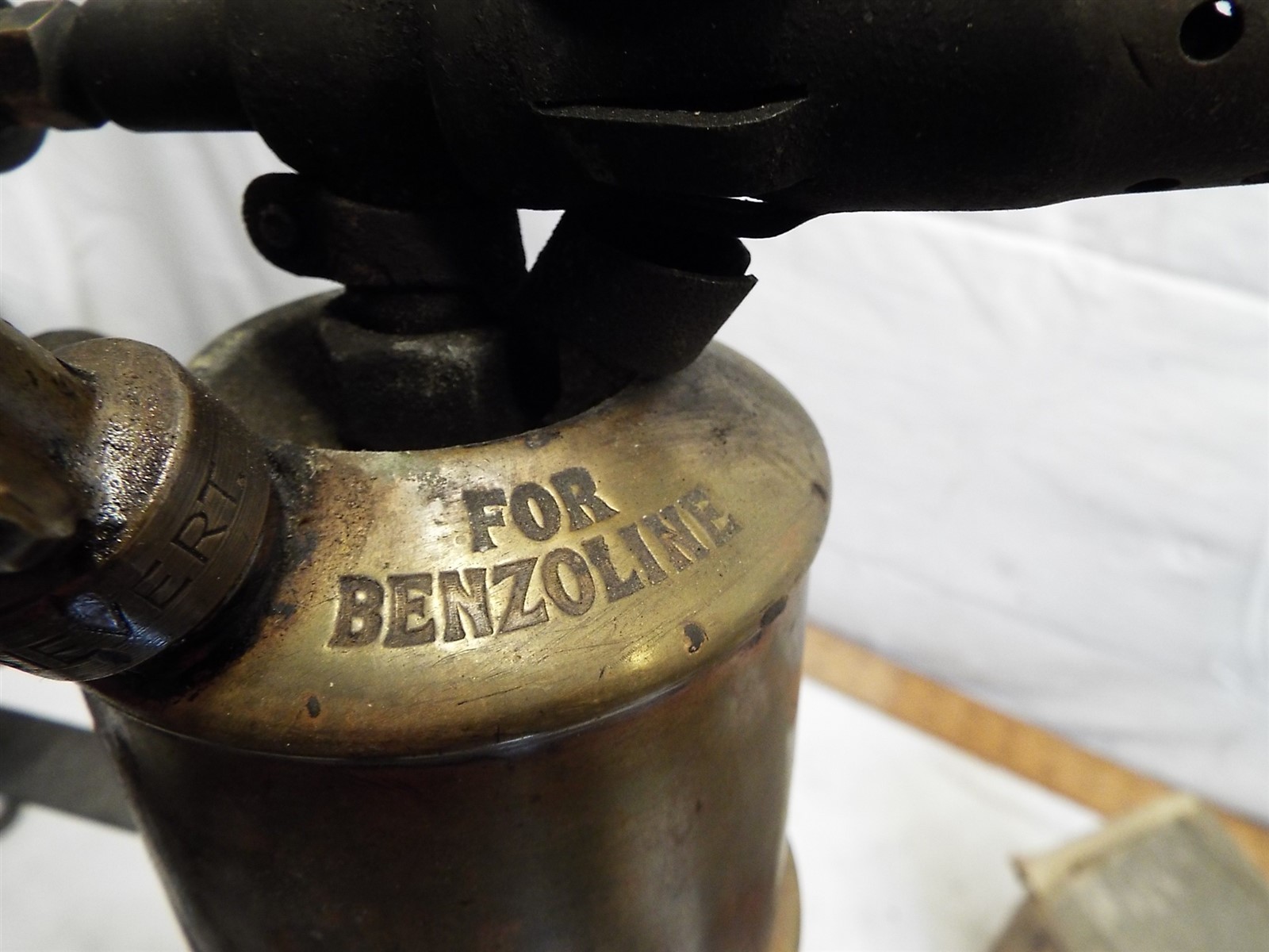 Antique Max Sievert Brass Blow Torch Lamp A Stockholm Sweden Tool with Box