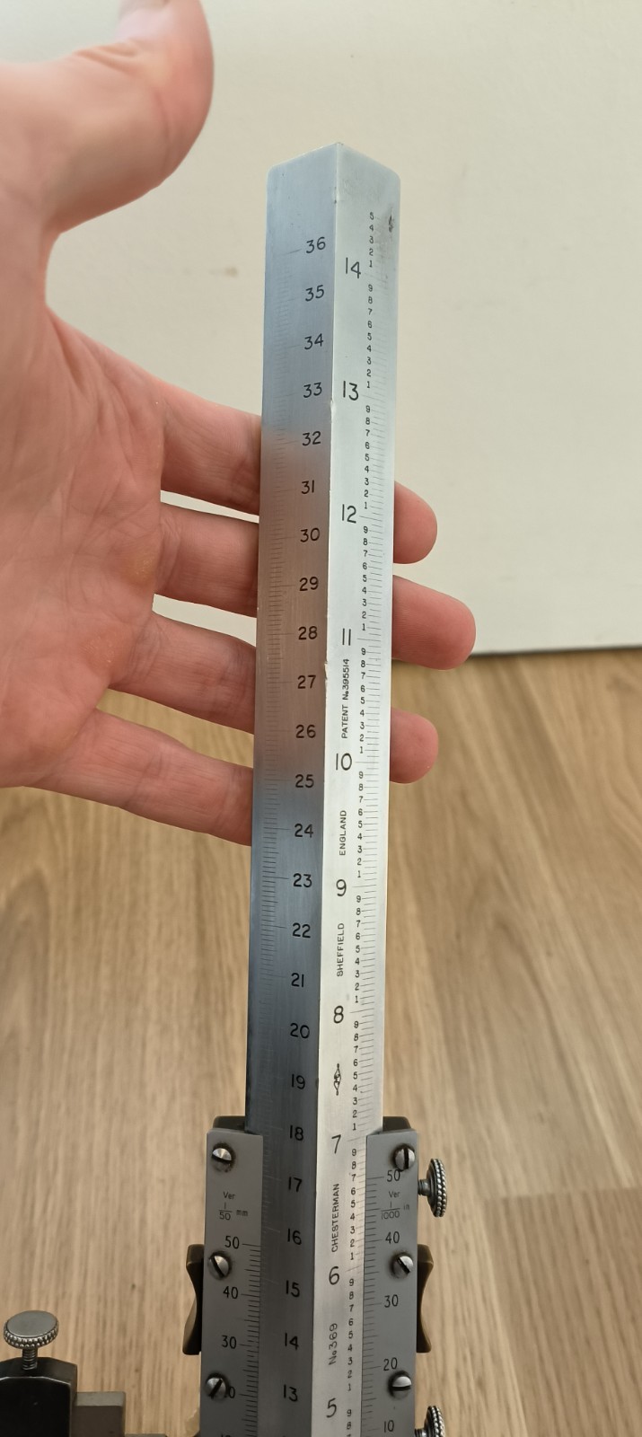 Vintage Chesterman No 369 Vernier Height Gauge 14” inch – Imperial & Metric