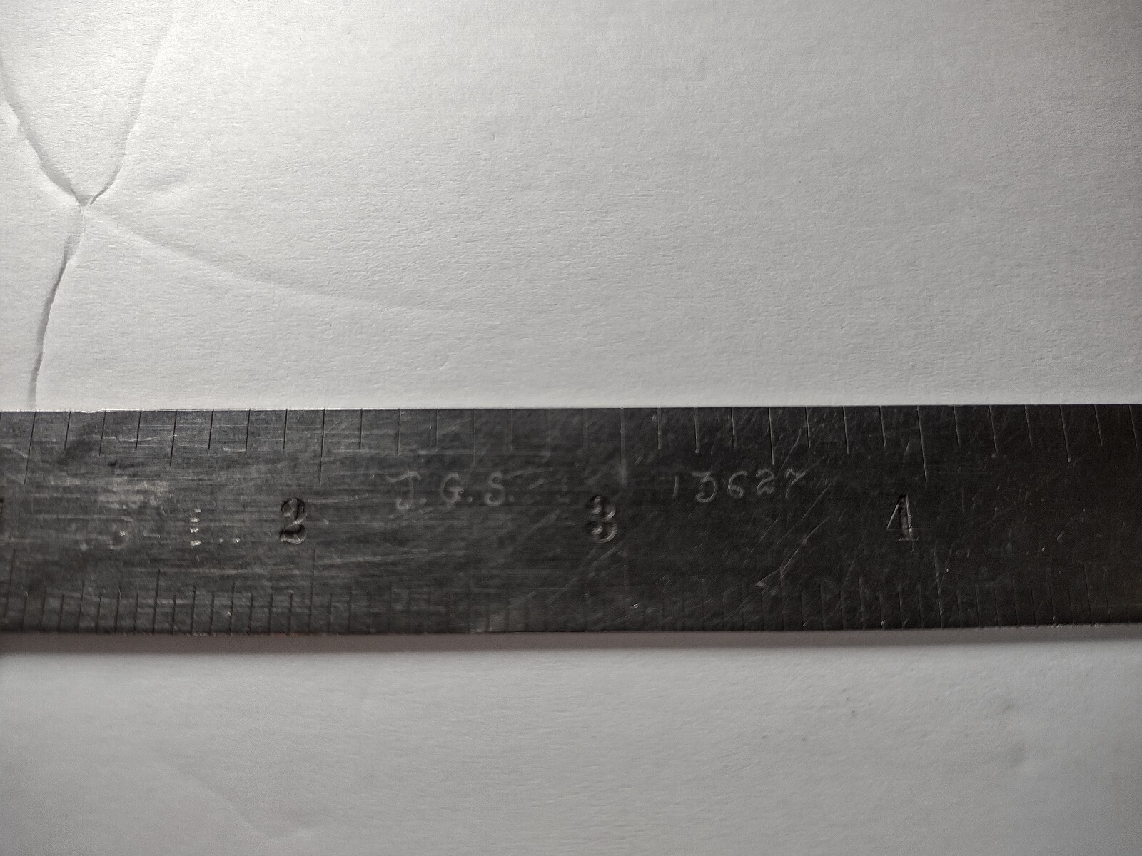 2 Vtg Union Tool Company 6″ Tempered Steel Ruler Square Orange, Mass USA A8A