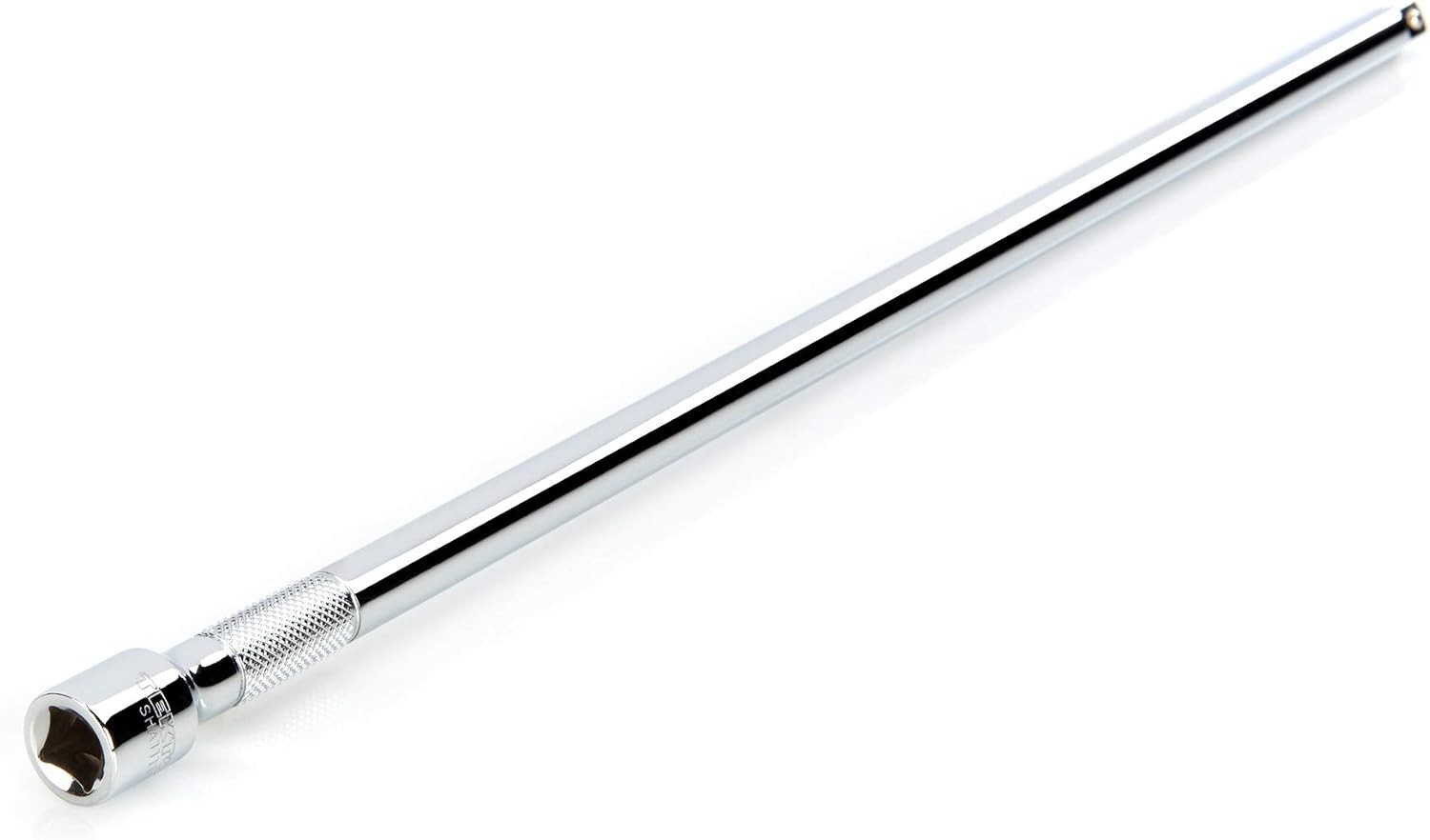 TEKTON 3/8 Inch Drive x 18 Inch Socket Extension Bar – Chrome Plated Steel