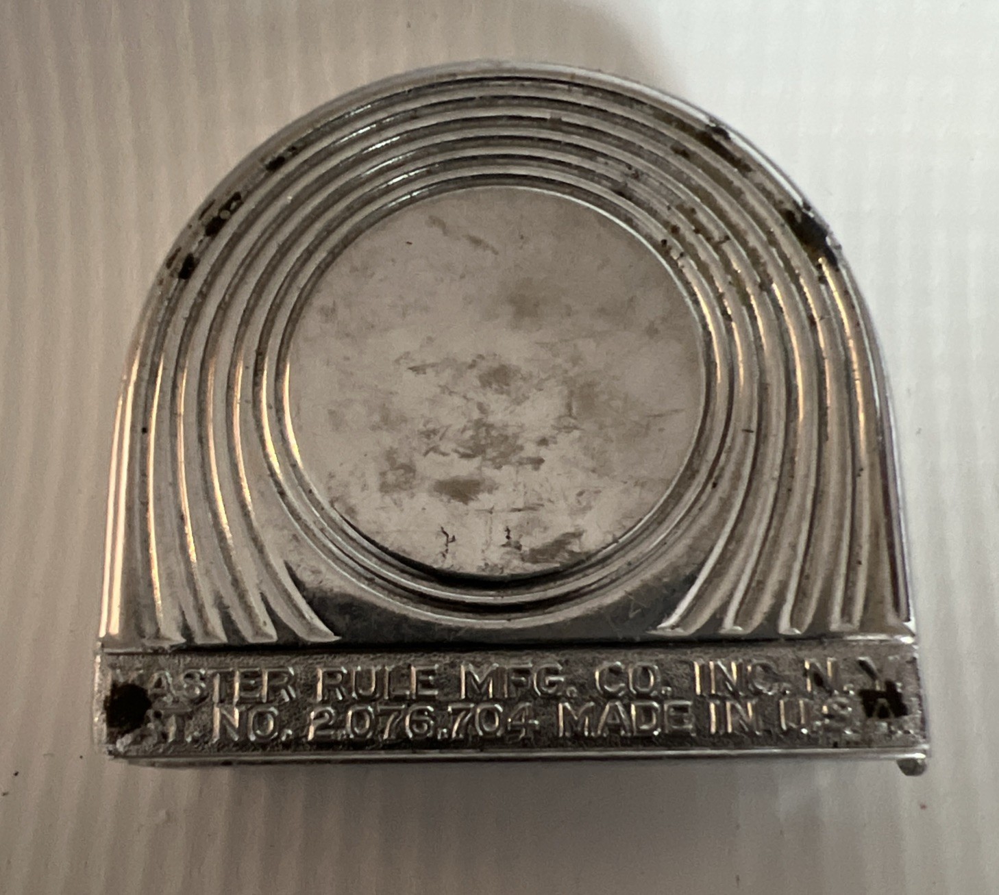 Vintage Tape Measure Master Tufboy No. 308W Brite Blade USA Advertising 1937