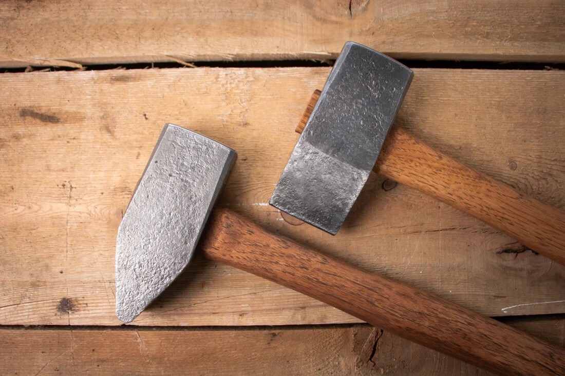 Blacksmith’s cross peen hammer Straight Peen set of 2 pies, hand forged Hammer