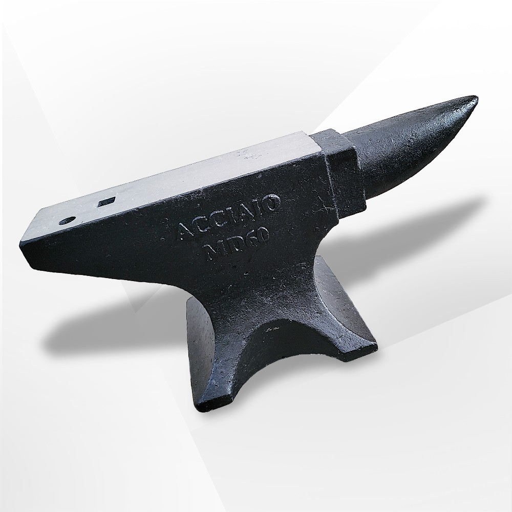 Heavy Duty 132 Lbs Carbon Steel Anvil Single Round Horn Blacksmith Tool