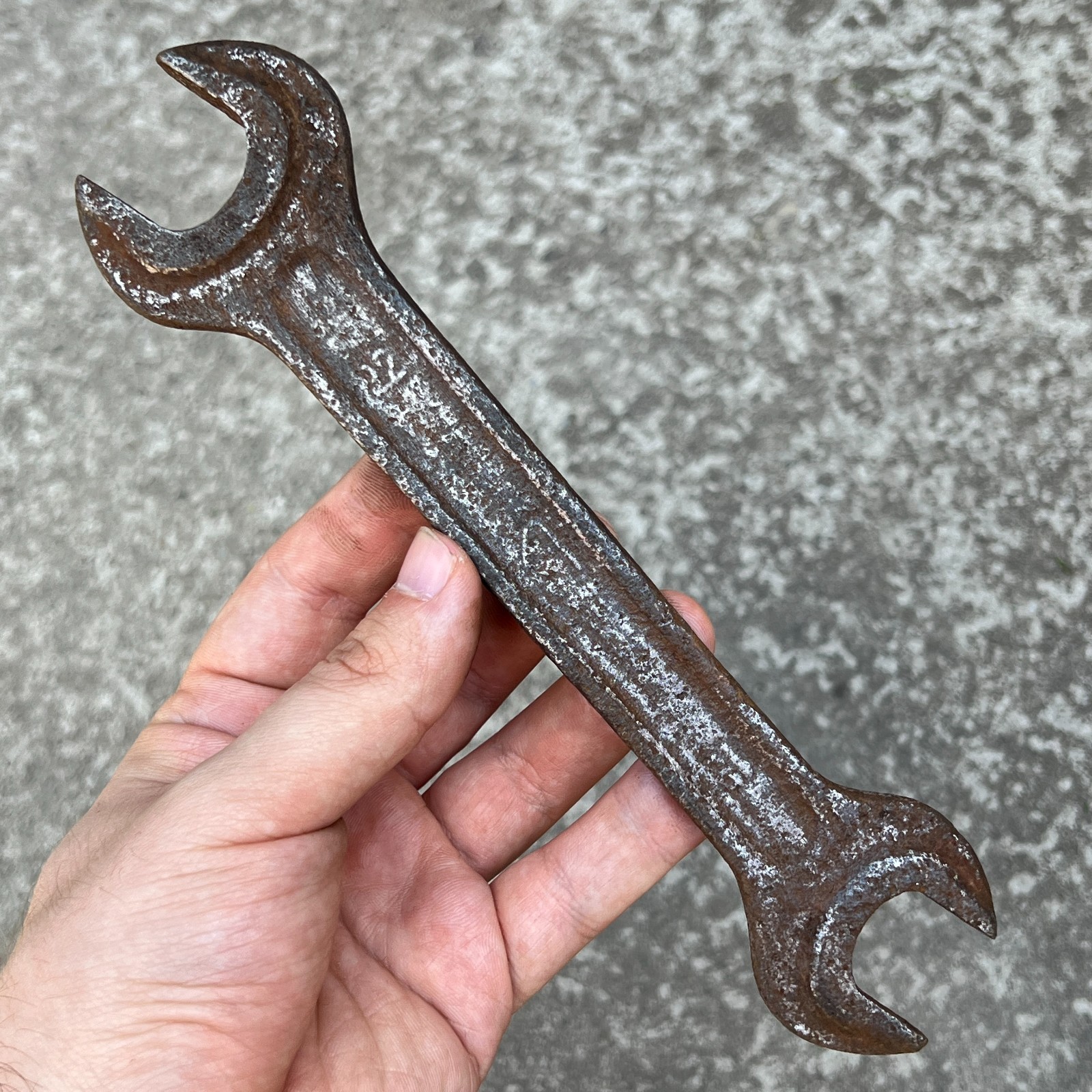 Vintage Wrench Spanner / Soviet Old Industrial Hand Tool Rustic Workshop / USSR.