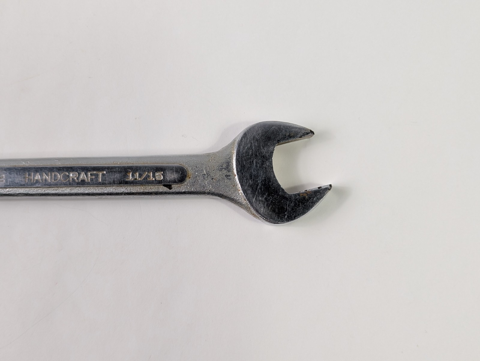 Vintage Handcraft 19/32 11/16 Forged Alloy Steel Double Open End Wrench Japan