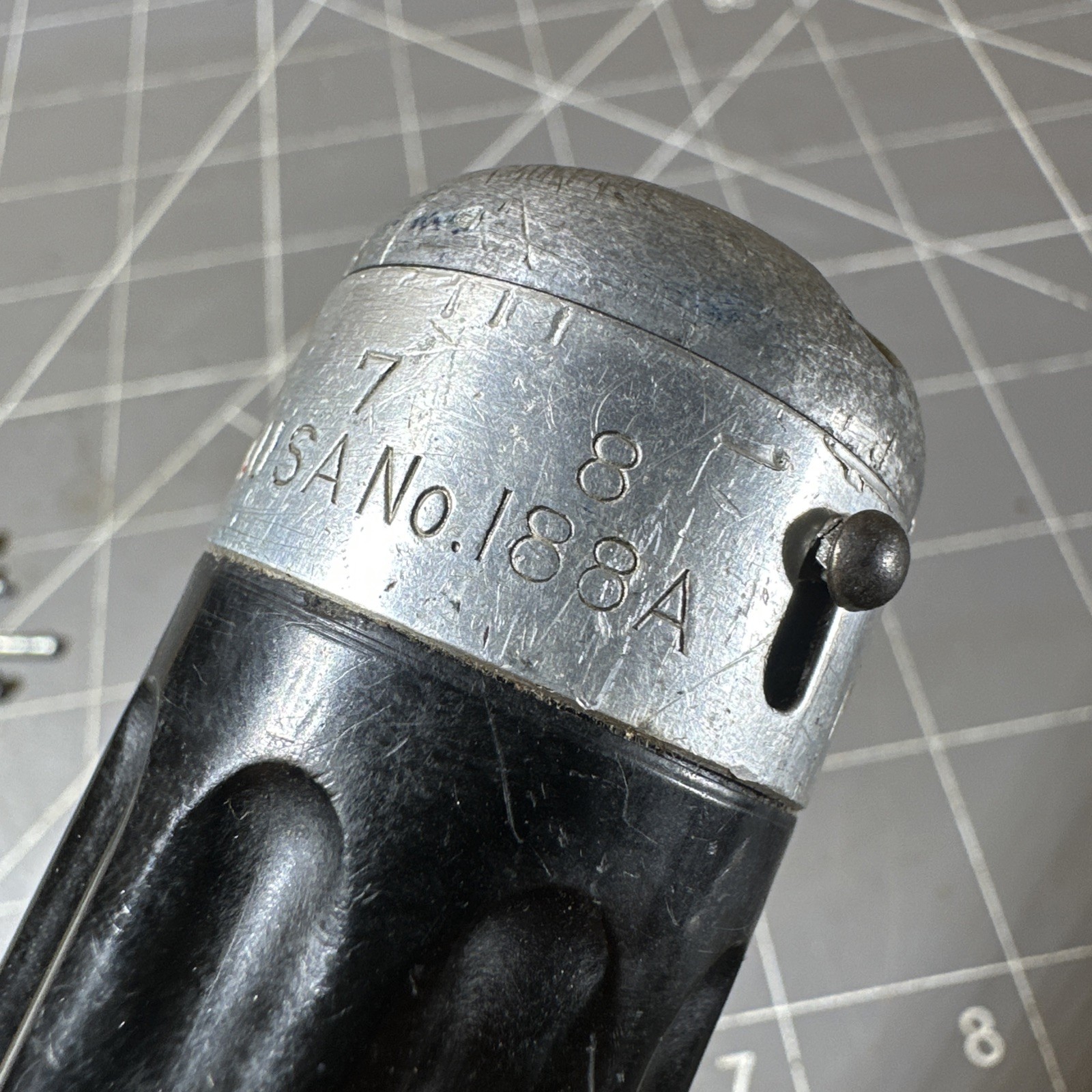 Vintage Millers Falls No 188A Hand Push Drill W/ 8 Clutch Bits Complete USA
