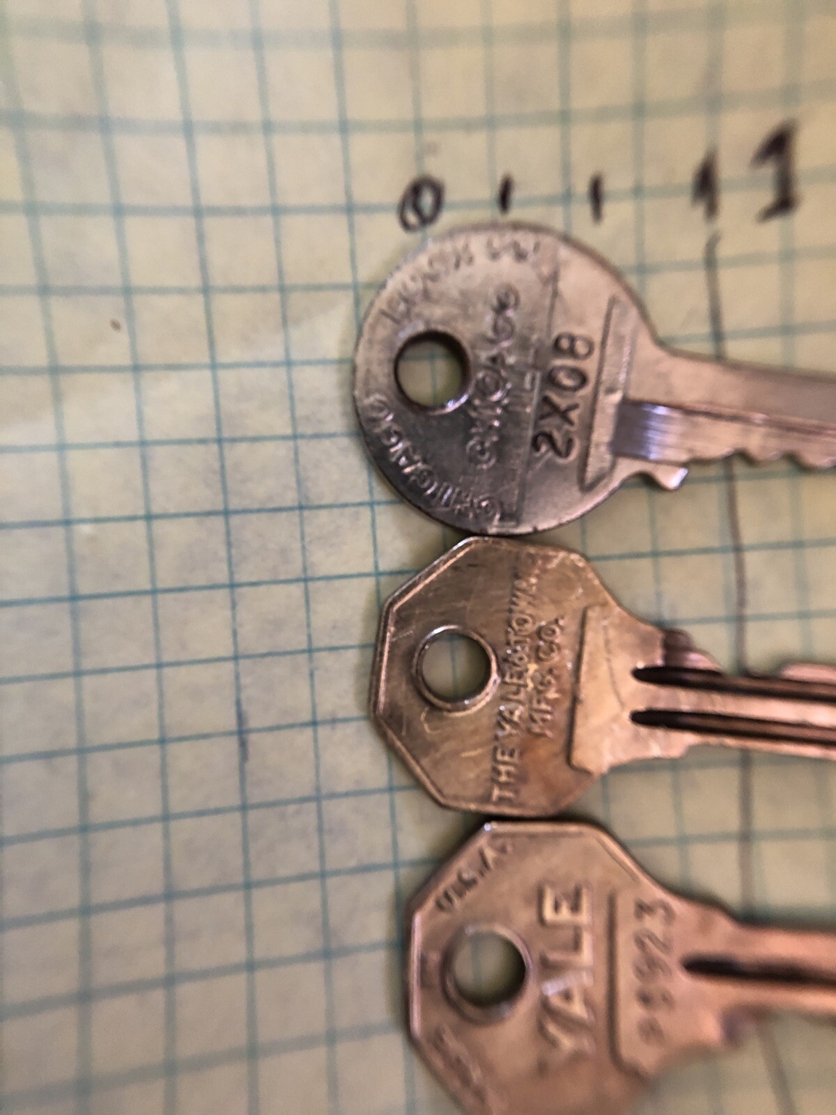 Skeleton Lock Flat Keys Corbin Eagle Yale Neilson Steel Antique Vintage Lot