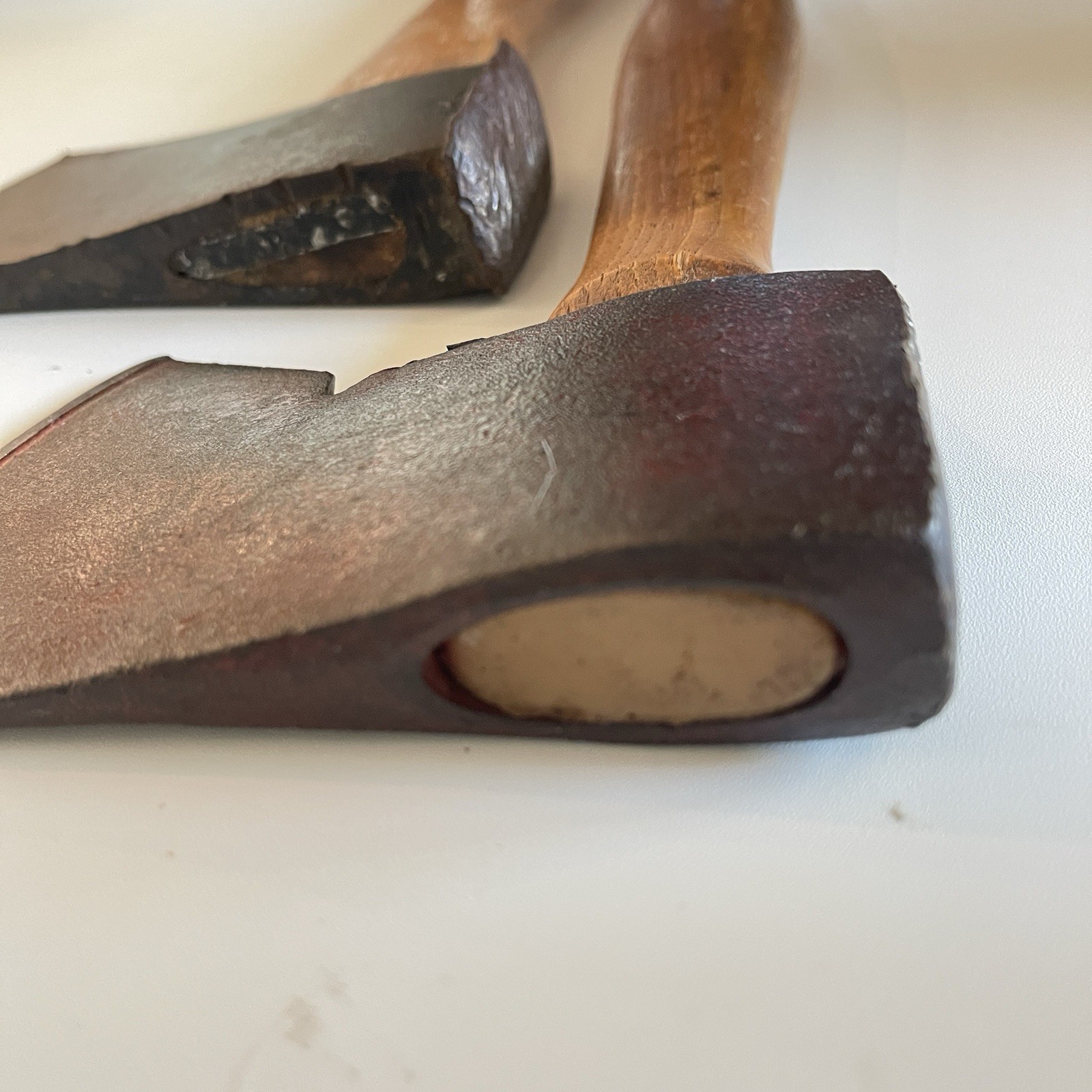 Pair Of Vintage Axes-unknown Age, Origin, And Makers- A Piece Of Old Times