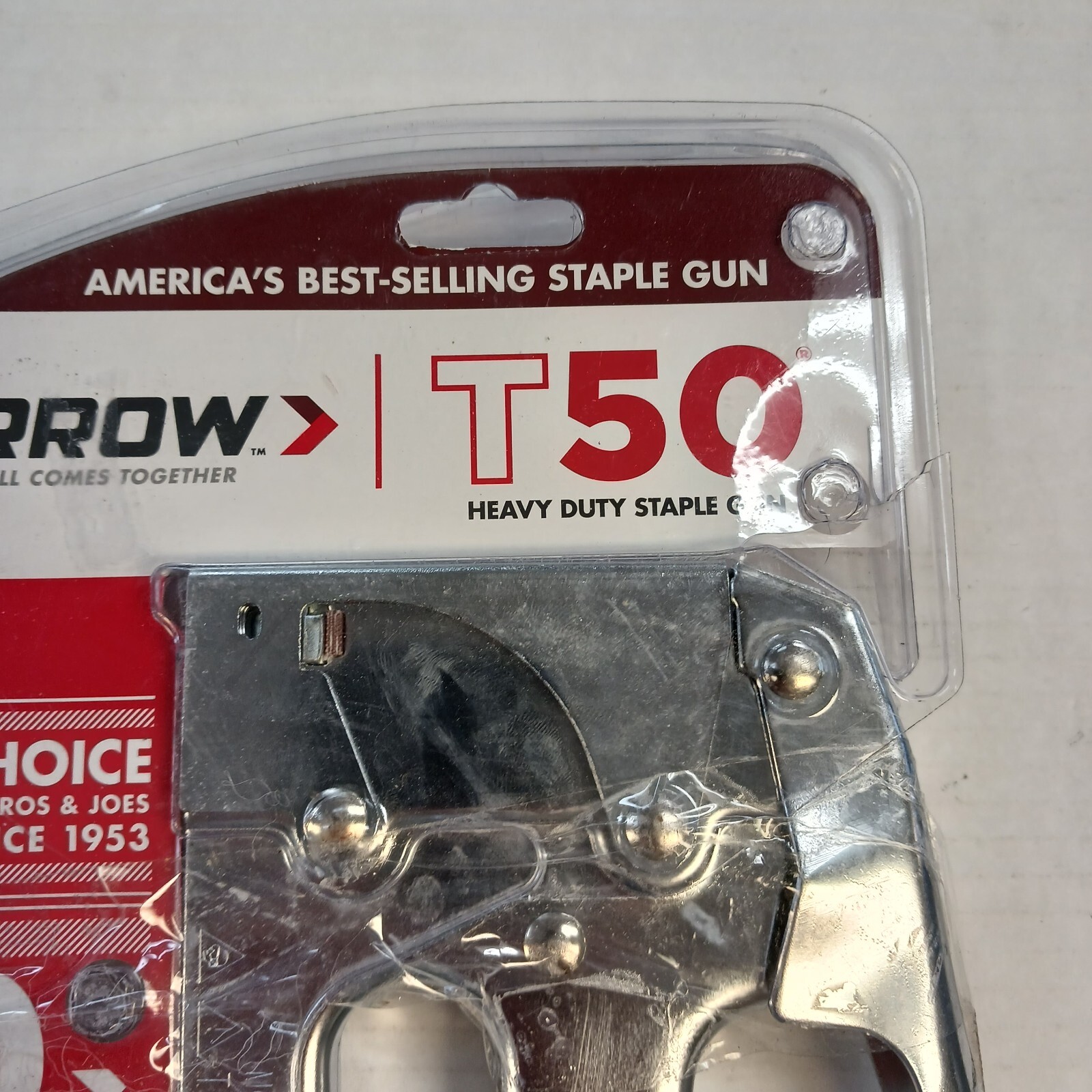 ARROW FASTENER T50M STAINLESS STEEL HEAVY DUTY STAPLE GUN STAPLER TACKER