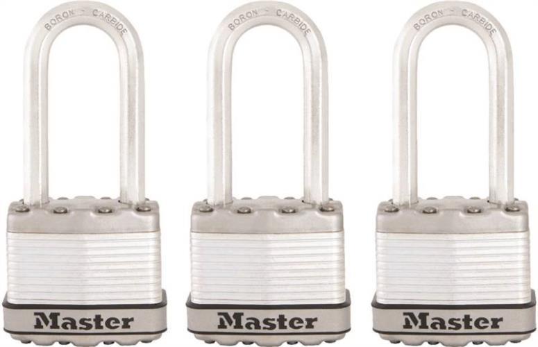 NEW Master Lock M1XTRILHCCSEN PACK (3) KEYED ALIKE 5/16″ X 2″ PADLOCKS 7811185
